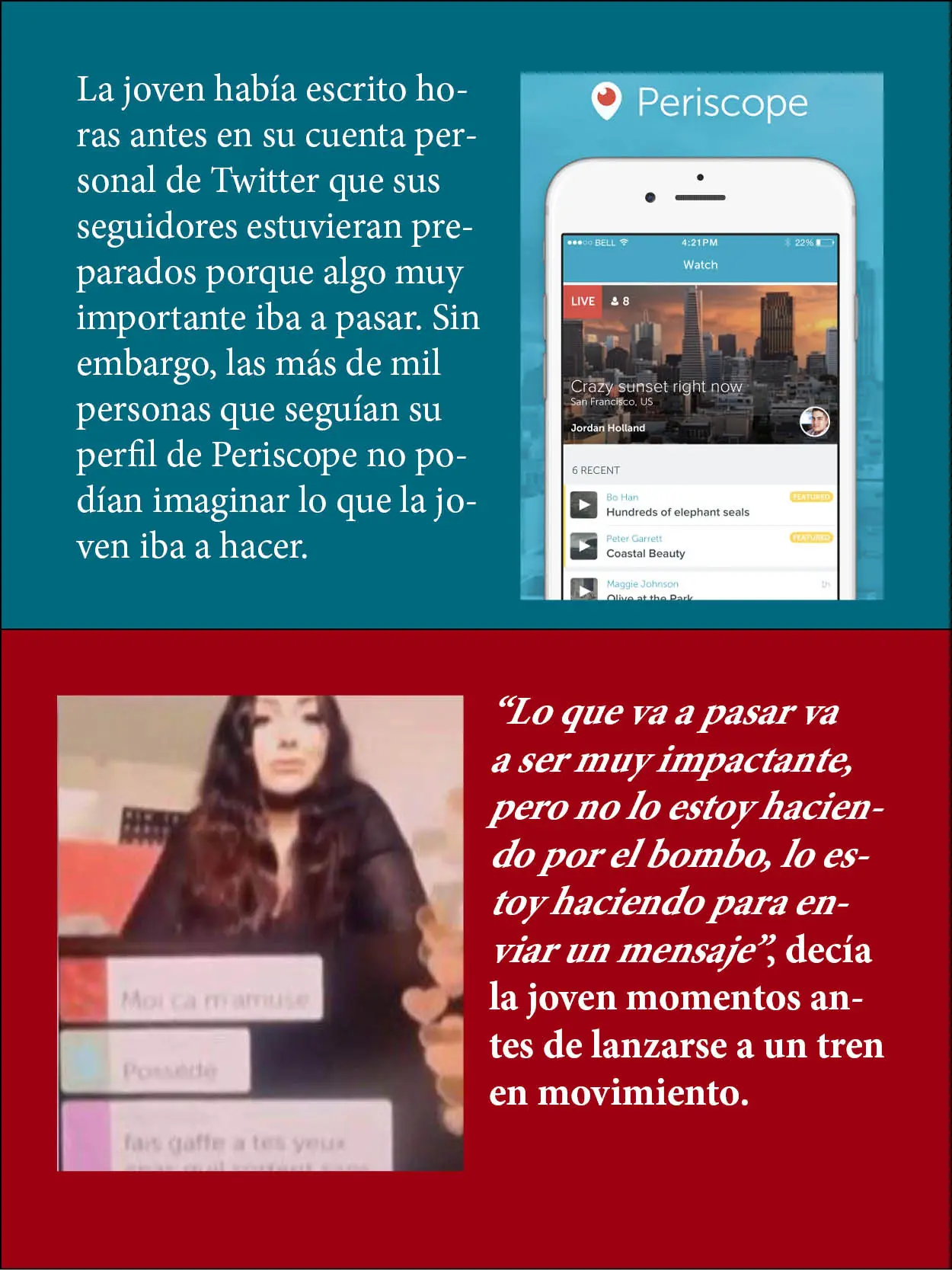 CHICA FRANCESA SUICIDIO PERISCOP