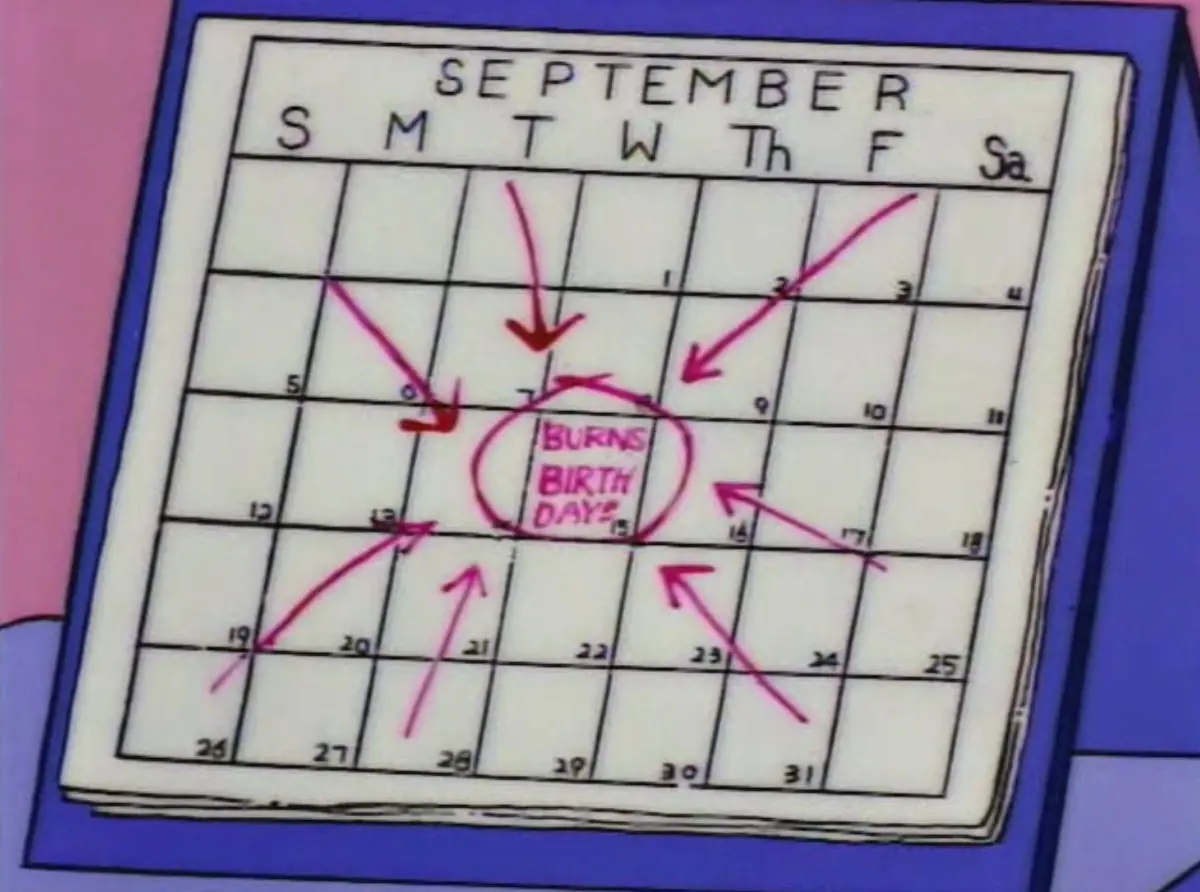 Feliz cumple Sr Burns!! te re banco