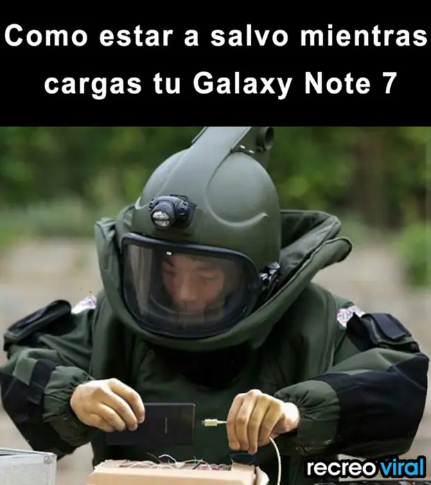 Samsung Galaxy 7 es demasiado “explosivo”, MEMES
