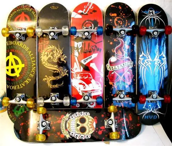 Info sobre las tablas del Skateboarding