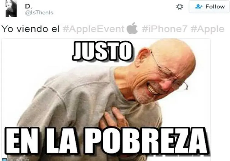 18 Memes en honor a la presentación del nuevo iPhone7 18 Memes en honor a la presentación del nuevo iPhone7