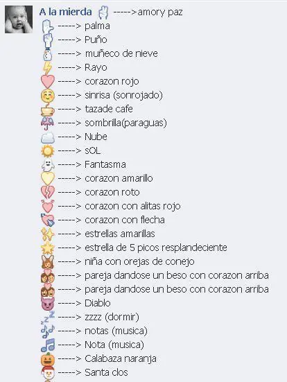 Nuevos Emoticones para Facebook [icono,rayo,nube,ovni,etc]