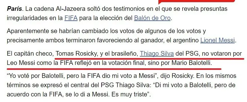 T! Investiga¿Balón de oro 2010 Fraude? Saca tus conclusiones