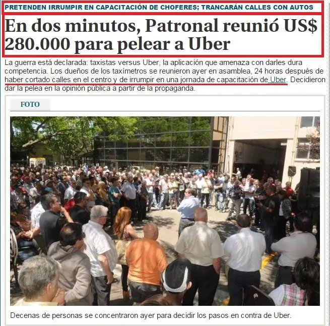 Uruguay - Taxis, apretadas, guita, poder, uber y monopolios