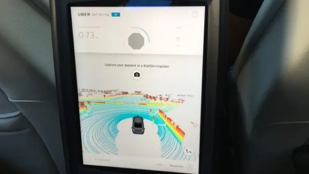 Asi son los viajes en taxi autonomo de Uber Asi son los viajes en taxi autonomo de Uber
