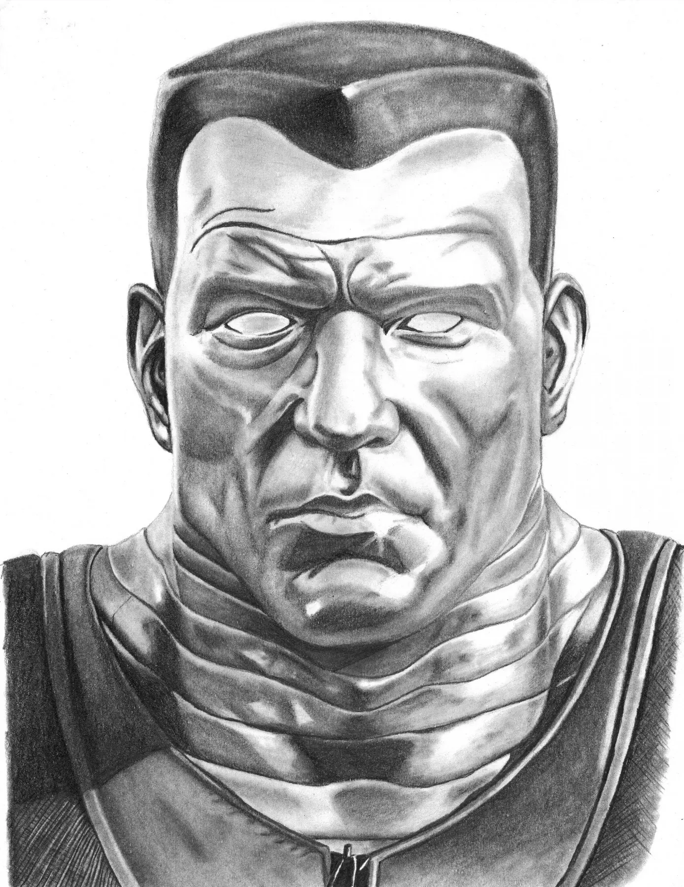 Colossus, dibujo a lápiz
