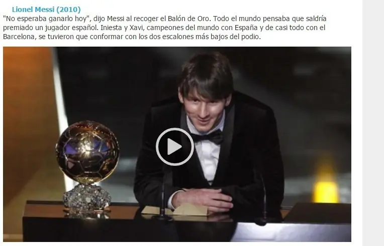 T! Investiga¿Balón de oro 2010 Fraude? Saca tus conclusiones