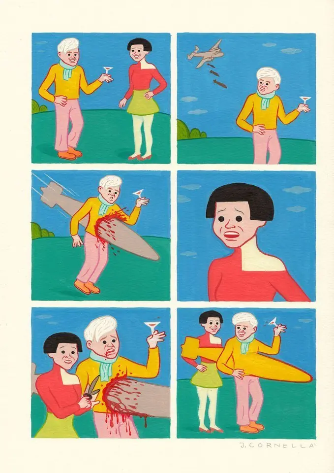 Caricaturas perturbadoras de Joan Cornella
