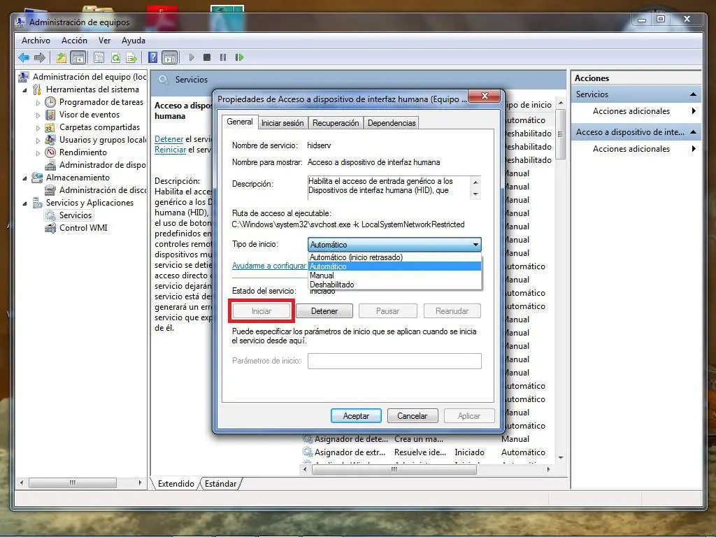 Configurar teclas multimedia en Windows 7