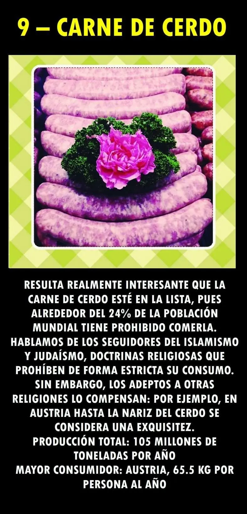 Los 10 alimentos más consumidos en el mundo