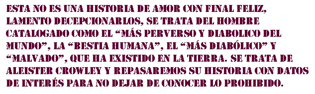 Aleister Crowley Aleister Crowley