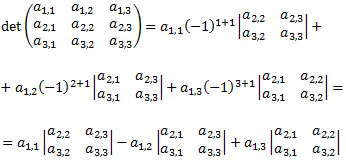 determinantes de matrices 3x3