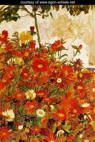 egon schiele tecnica