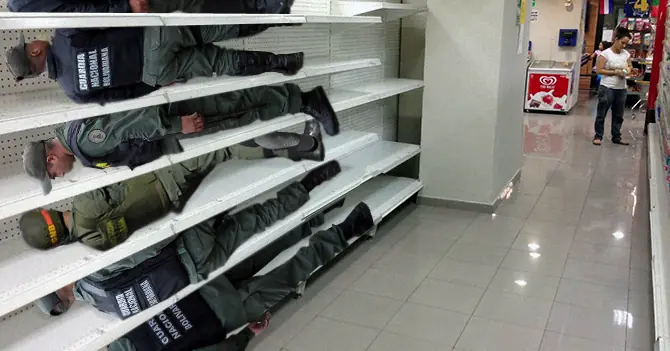 Insolito:Mira como rellenan los supermercados en Vnzl