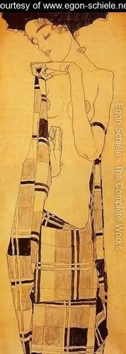 egon schiele tecnica