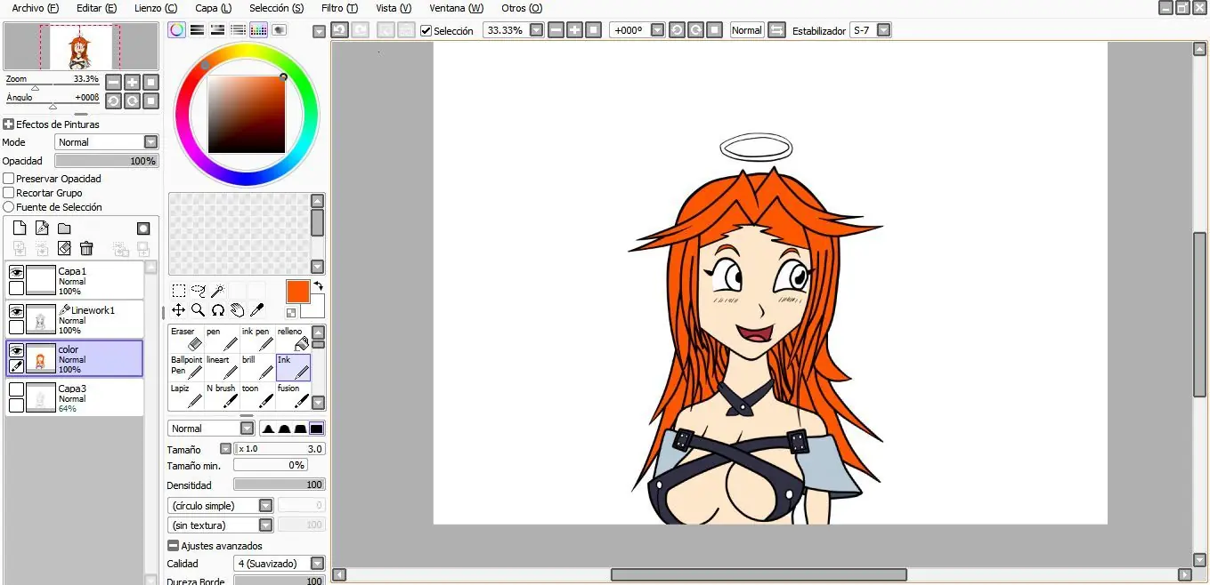Dibujo chica anime propio [certificado]