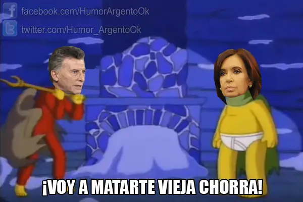 Macri y Cristina en "La montaña de la locura"