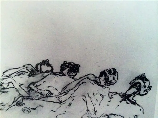 Escalofriantes pinturas de un sobreviviente del holocausto