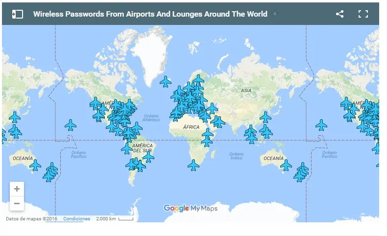 Bloguero recopila contraseñas de Wi-Fi de los aeropuertos