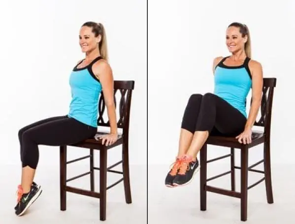 Ejercicios con silla que reducen grasa de la panza rápido