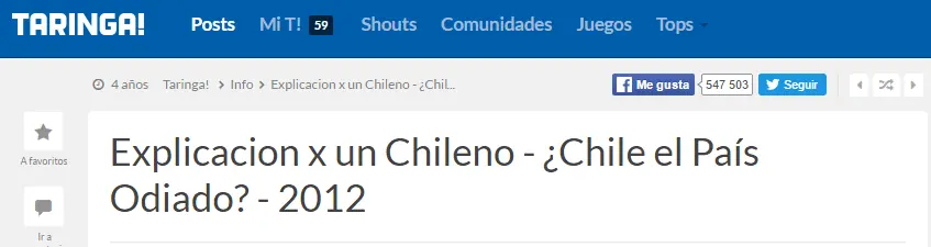 Por que latinoamerica odia a chile??