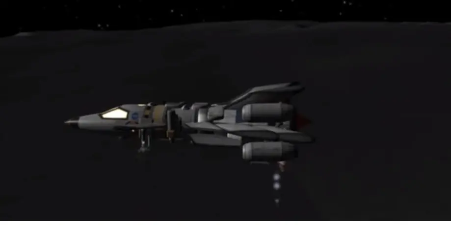 Nave minera en la luna!