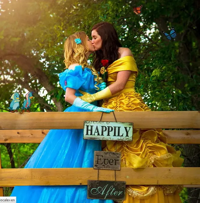 Una bella boda entre dos princesas