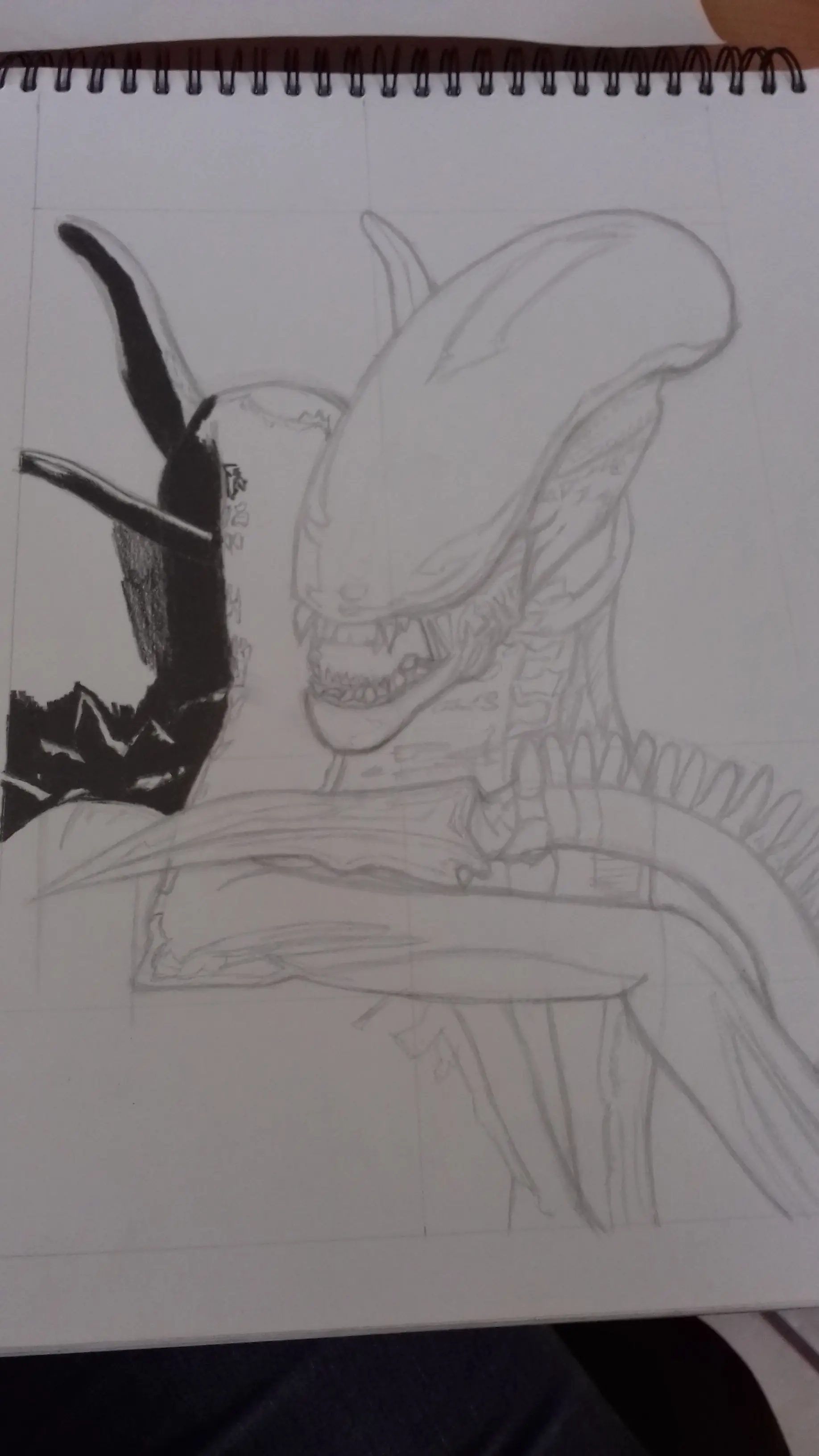 Dibujo de Alien (xenomorfo)
