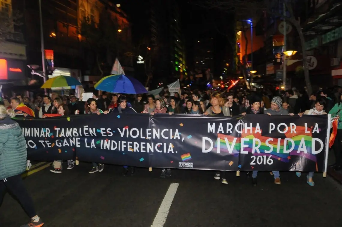 Marcha por la diversidad en Montevideo Marcha por la diversidad en Montevideo