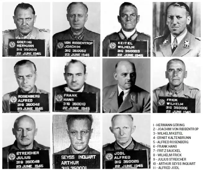 Once nazis para la horca