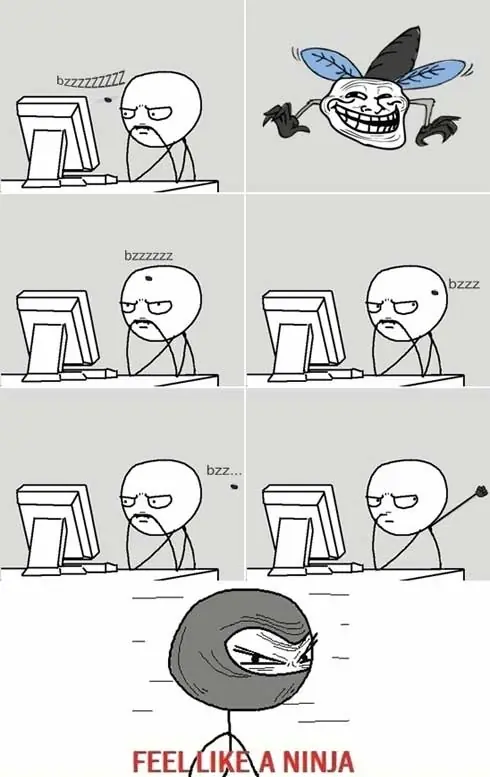 luche contra un mosquito