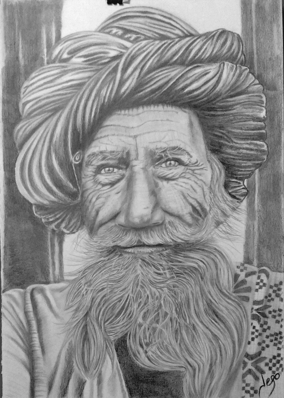 Rostros realistas - dibujo a lápiz por Jego