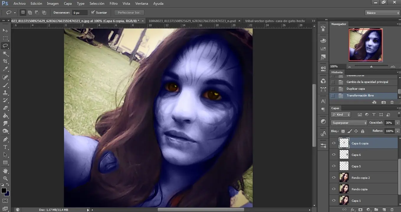 Transformacion en avatar. [PS] [navi] [PaP]