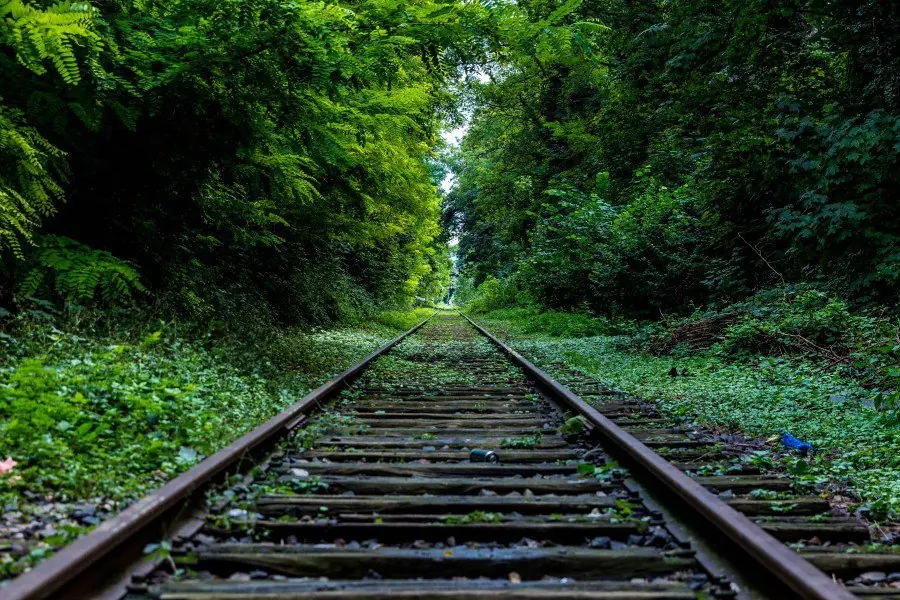 Este es el motivo por el que un tren se mantiene estable.
