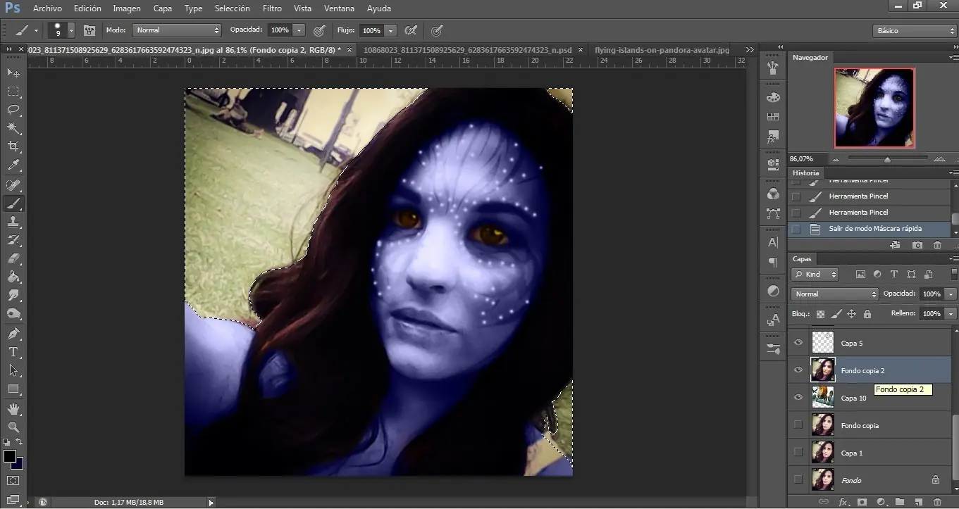 Transformacion en avatar. [PS] [navi] [PaP]