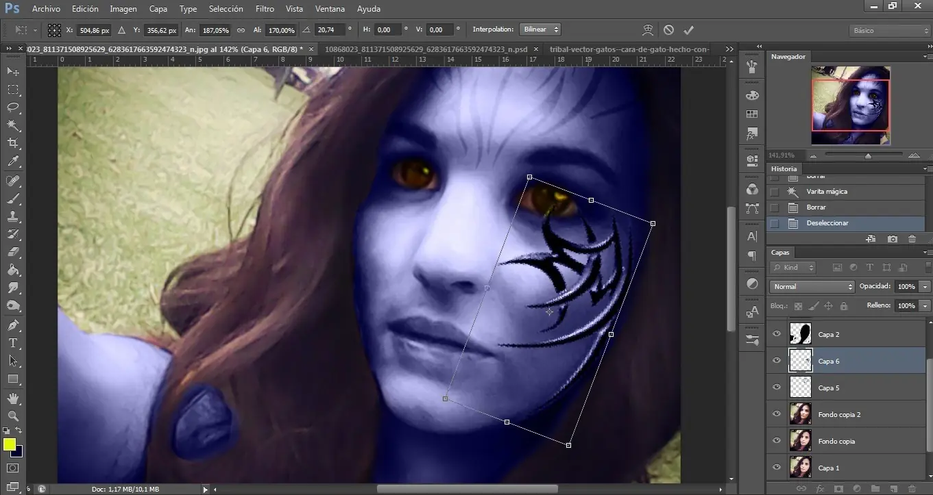 Transformacion en avatar. [PS] [navi] [PaP]