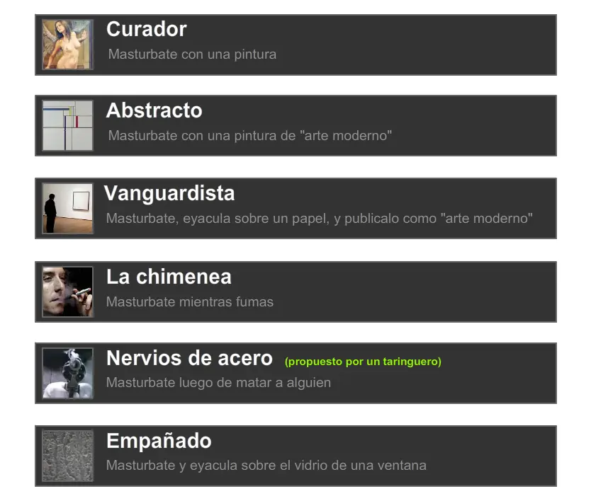 216 Desafíos de Masturbación