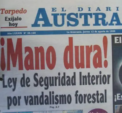 El silencioso conflicto que desgarra Chile El silencioso conflicto que desgarra Chile