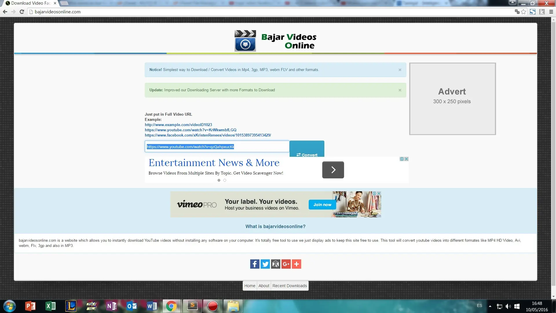 Descargar Videos Facebook,Youtube, instagram online