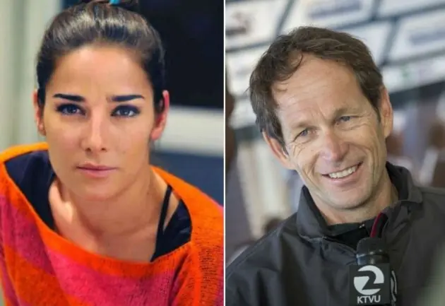 Juanita Viale con el Medallista Arg de 55 Años