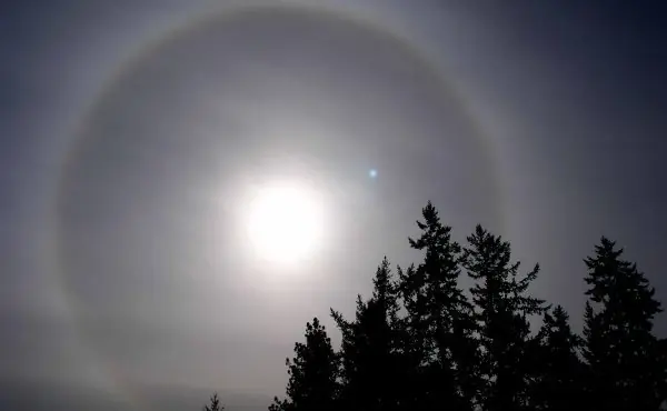 Por que ocurre un halo solarY