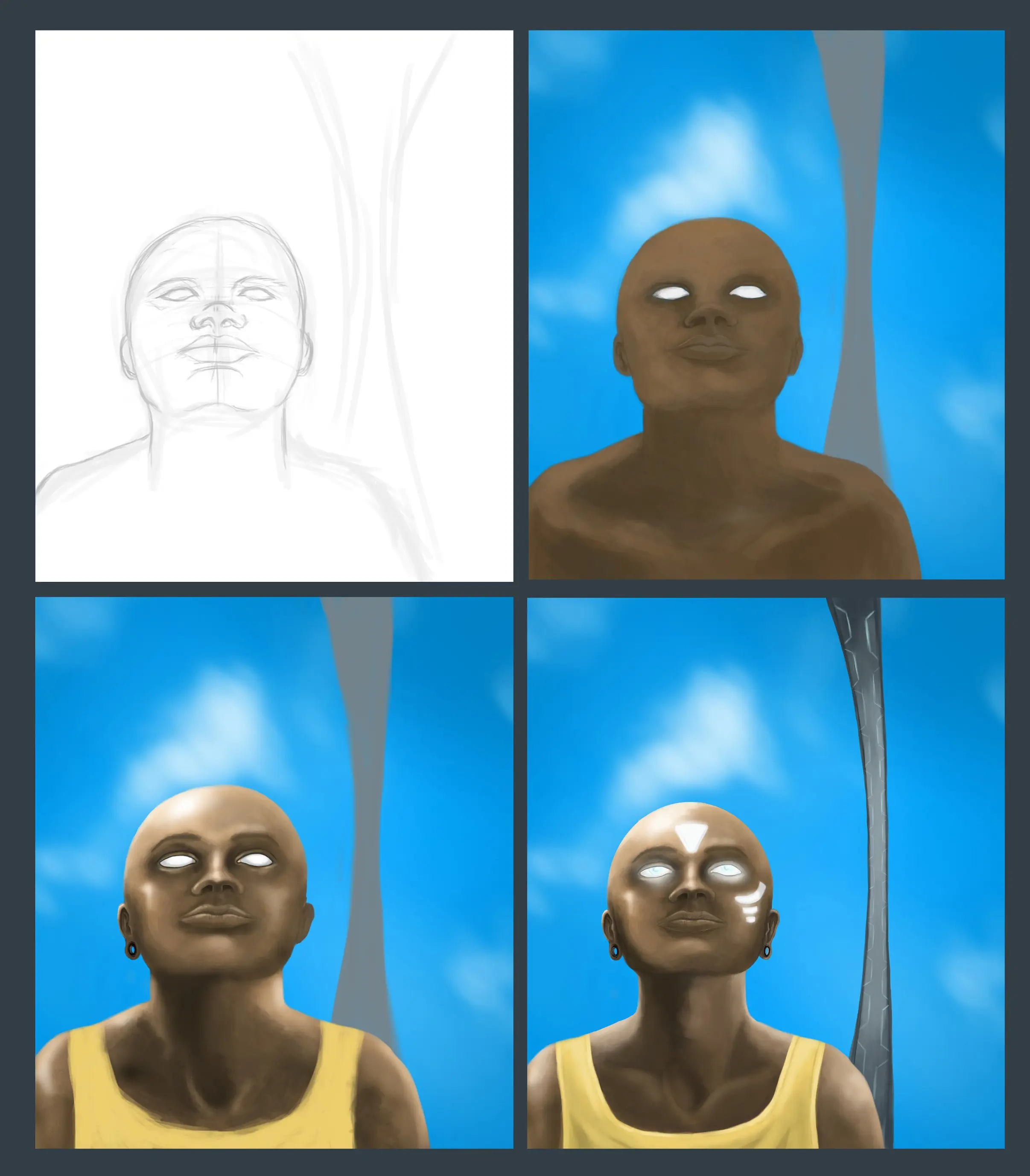 Pinté a un negrito y te lo muestro, vengan de a uno!