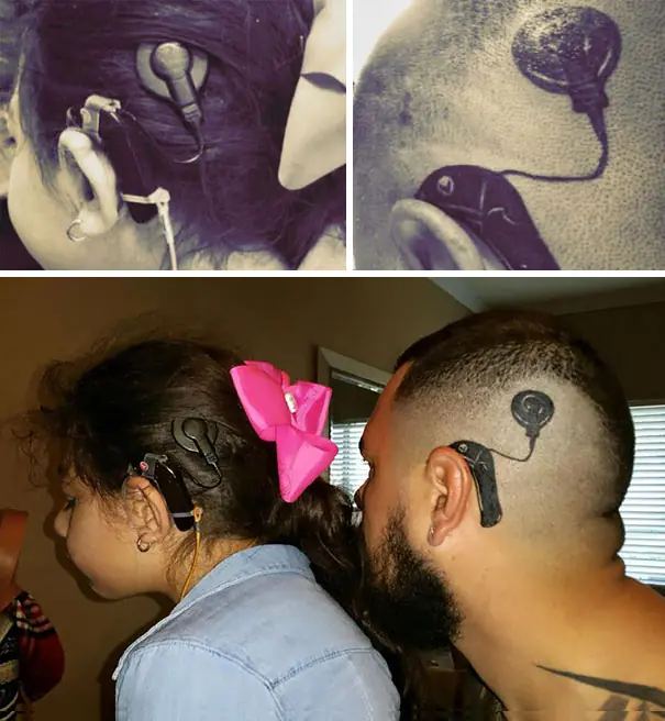Padre se tatuó para que su hija no se sintiera diferente