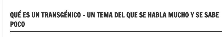 Cultivos transgénicos,la gran mentira