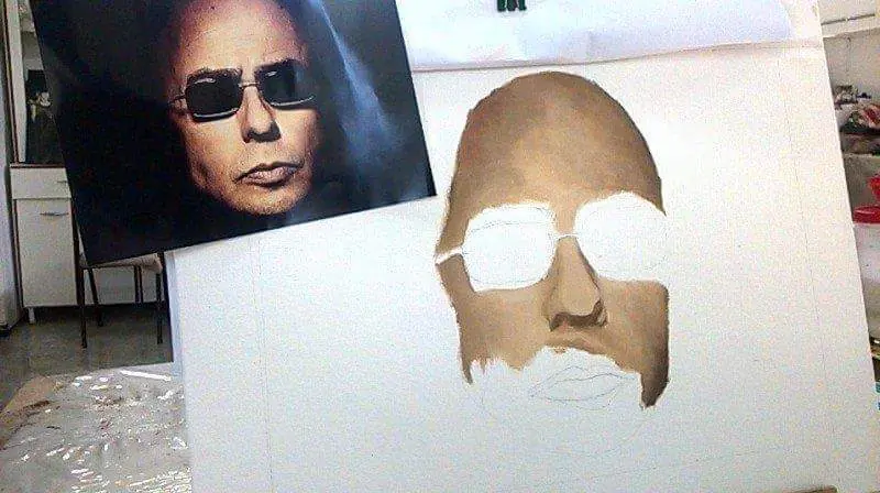 Mi vieja hizo un retrato del indio y te lo muestro