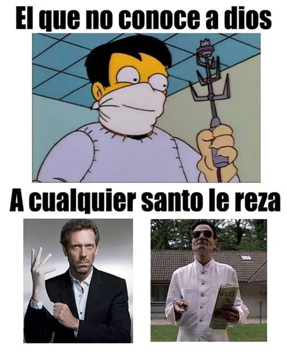 Pruebas de el que no conoce a Dios a cualquier santo le reza