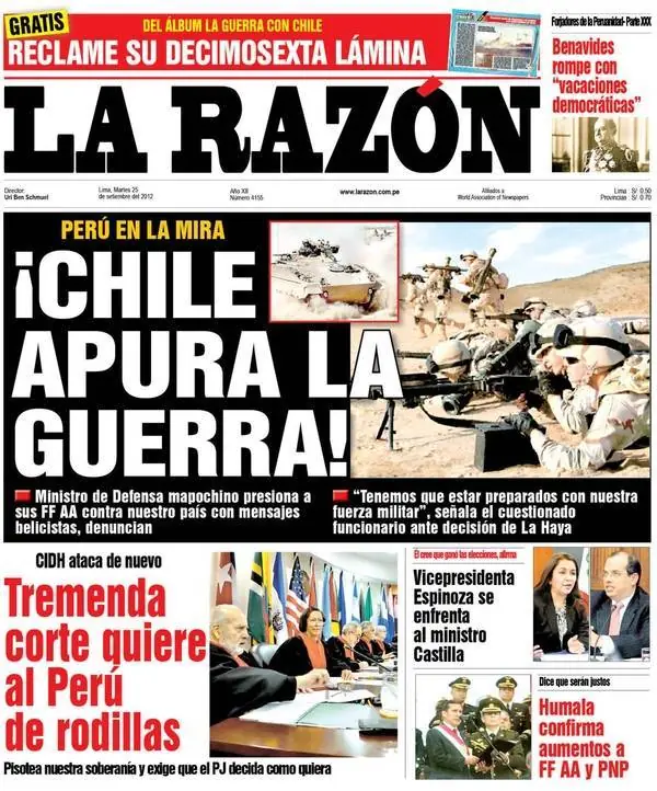 Chile se arma para invadirnos