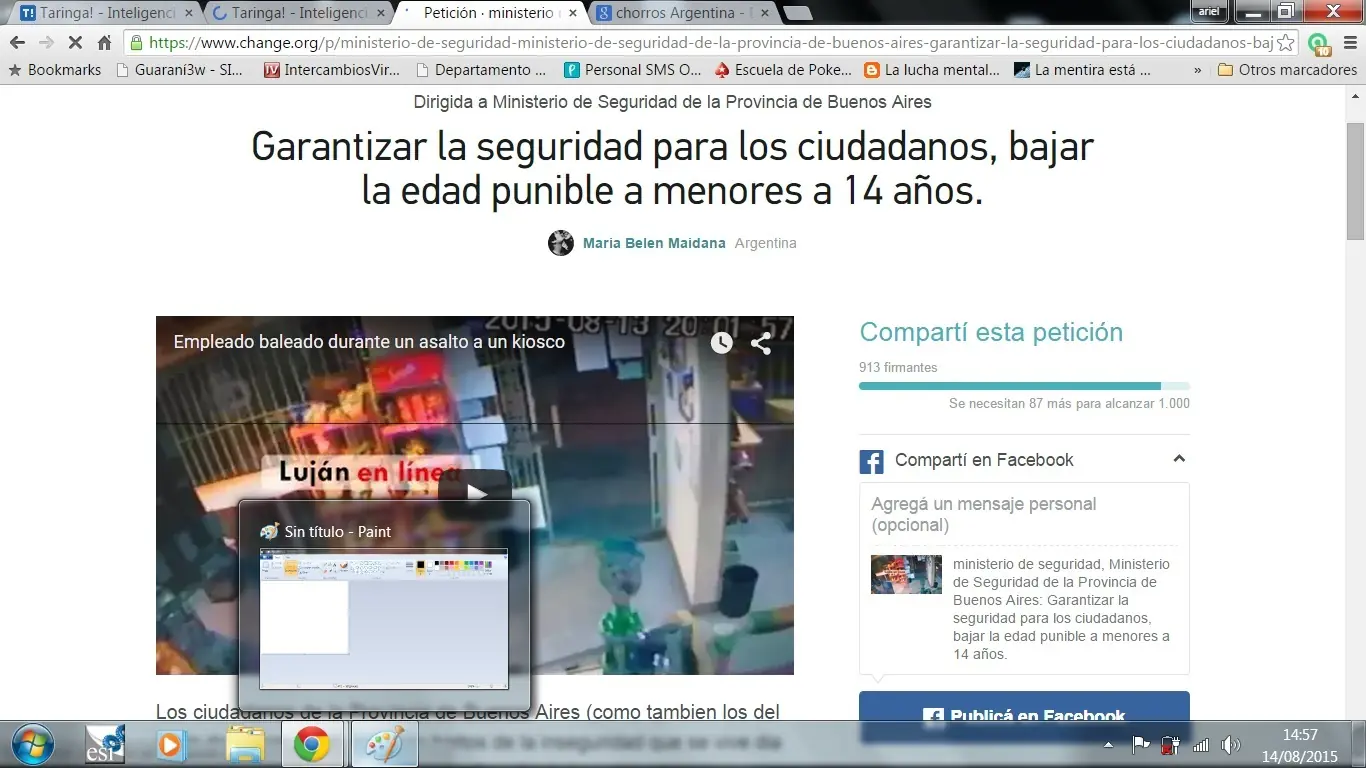 Peticion de Bajar punibilidad