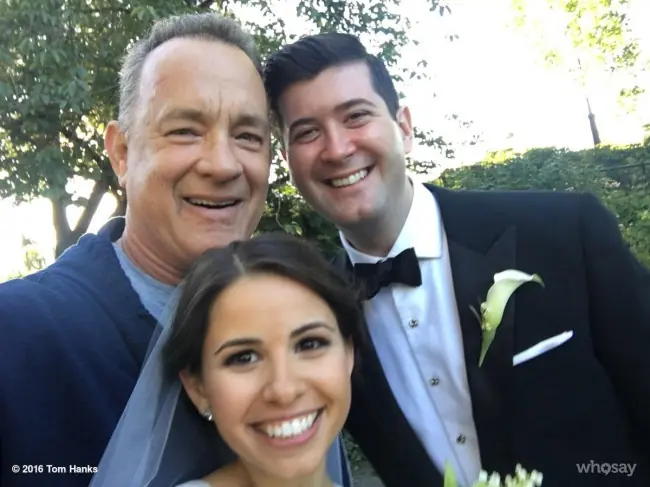 Un extraño arruinó su foto de boda