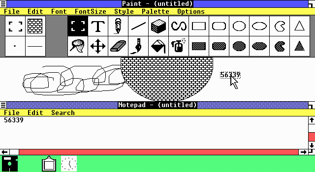 Justo en la nostalgia, evolucion de Paint en la historia